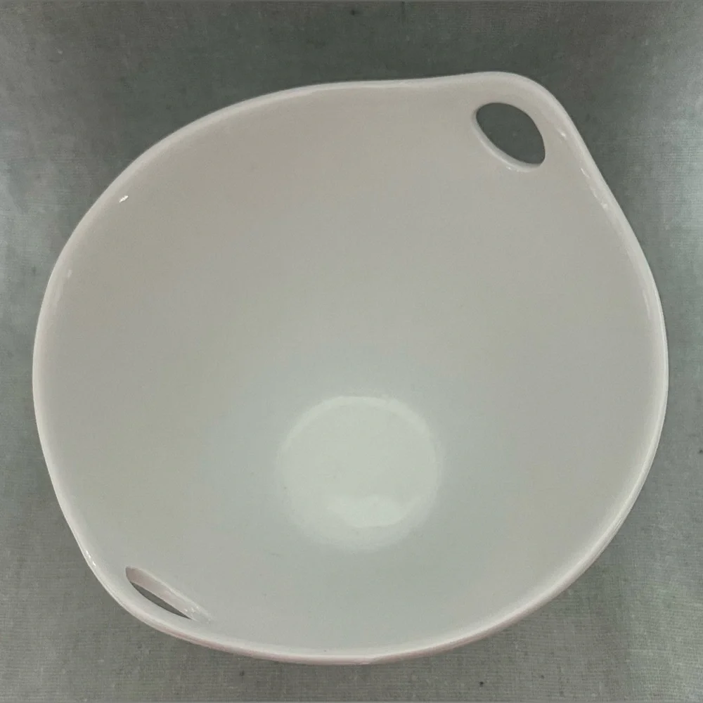 Crate & Barrel white porcelain noodle bowl **chopsticks not included